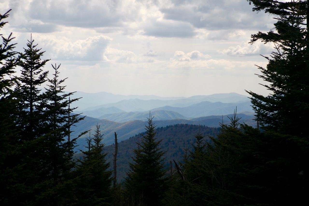 clingmans dome view great smoky mountains