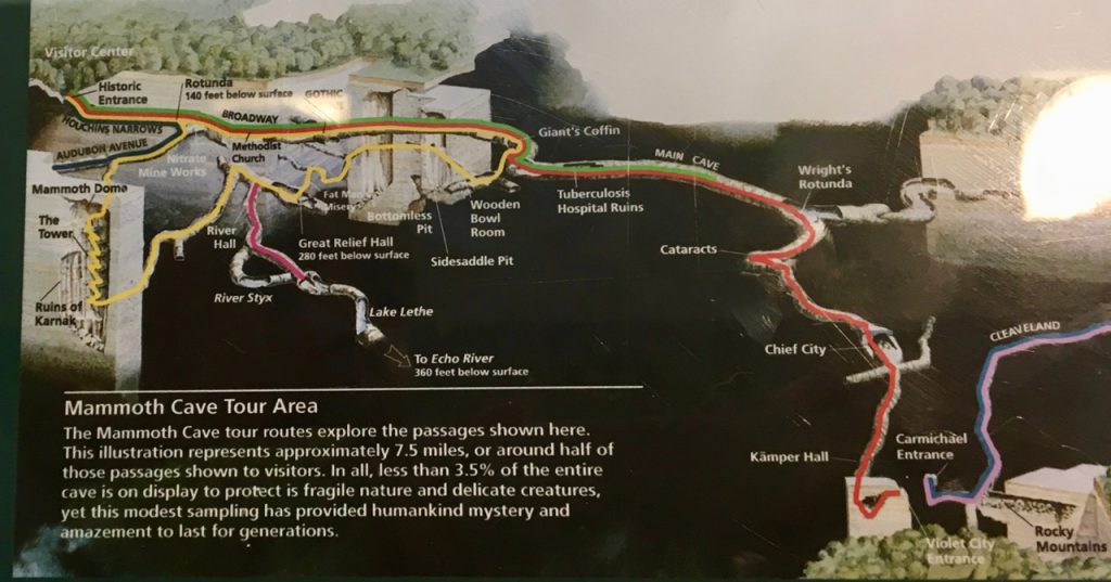 mammoth cave historic tour map