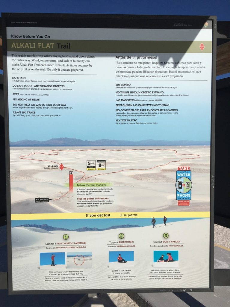 Hiking Alkali Flat Trail at White Sands National Park Just a little tour